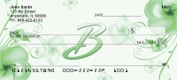 Floral Monogram B  Checks