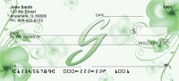 Click on Floral Monogram G  Checks For More Details