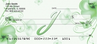 Floral Monogram J  Personal Checks