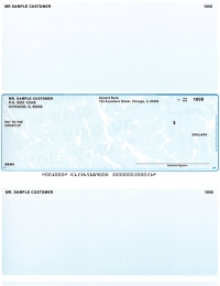 Click on Teal Marble Middle Style Voucher Computer Checks For More Details