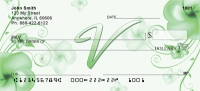 Click on Floral Monogram V  Checks For More Details