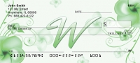 Floral Monogram W  Personal Checks