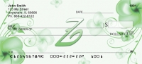 Floral Monogram Z  Personal Checks