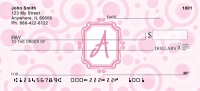 Bubbly Monogram A  Personal Checks