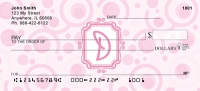 Bubbly Monogram D  Personal Checks