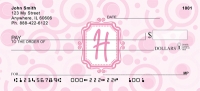 Bubbly Monogram H  Personal Checks