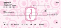 Bubbly Monogram J  Personal Checks