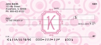 Bubbly Monogram K  Personal Checks