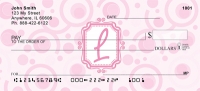 Bubbly Monogram L  Personal Checks