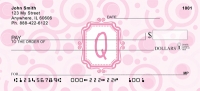 Bubbly Monogram Q  Personal Checks