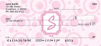 Bubbly Monogram S  Personal Checks