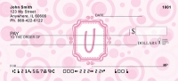 Bubbly Monogram U  Personal Checks