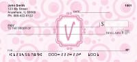 Bubbly Monogram V  Personal Checks