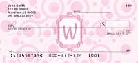 Bubbly Monogram W  Personal Checks