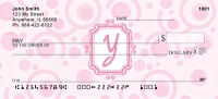 Bubbly Monogram Y  Personal Checks