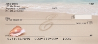 Sand Written Monogram E  Personal Checks