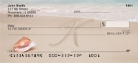 Sand Written Monogram K  Personal Checks