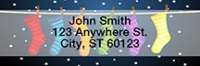 Click on Holiday Stockings Rectangle Address Labels For More Details
