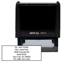 Click on 8 Line Address Stamp For More Details