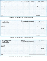 Teal Safety 3 Per Page Laser Checks