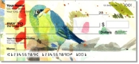 Mixed Media Birds Personal Checks