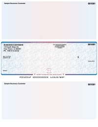 Click on Blue Red High Security Middle Style Laser Checks For More Details