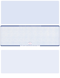 Blue Safety Blank High Security Middle Laser Checks
