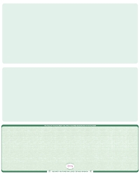 Green Safety Blank High Security Bottom Laser Checks