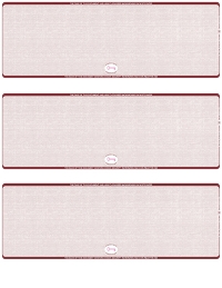 Click on Burgundy Safety Blank High Security 3 Per Page Laser Checks For More Details