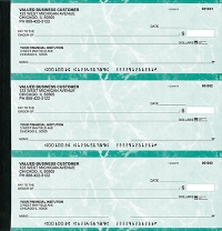 Click on Teal Marble Executive Deskbook Checks For More Details