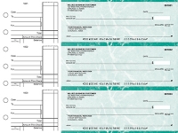 Teal Marble Standard Business Checks