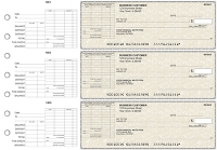 Tan Parchment General Itemized Invoice Business Checks