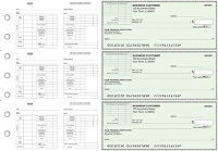 Green Safety Multi-Purpose Corner Voucher Business Checks