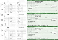 Green Marble Multi-Purpose Corner Voucher Business Checks