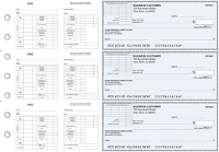 Blue Safety Multi-Purpose Corner Voucher Business Checks