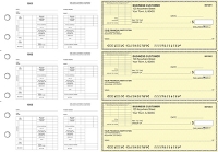 Yellow Safety Multi-Purpose Corner Voucher Business Checks