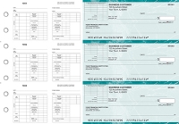 Click on Teal Marble Multi-Purpose Corner Voucher Business Checks For More Details