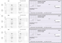 Purple Safety Multi-Purpose Corner Voucher Business Checks