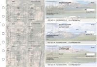 Scenic Mountains Multi-Purpose Corner Voucher Business Checks