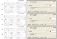 Tan Parchment Multi-Purpose Counter Signature Business Checks