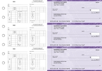 Purple Marble Multi-Purpose Counter Signature Business Checks