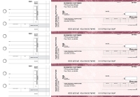 Click on Burgundy Marble Invoice Business Checks For More Details