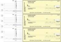 Yellow Safety Invoice Business Personal Checks