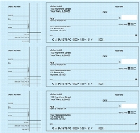 Blue Safety Style 2 Desk Set Checks