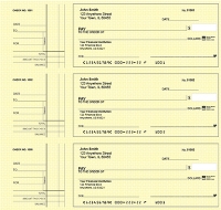 Yellow Safety Style 2 Desk Personal Checks