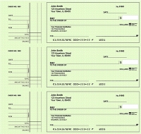 Green Safety Style 2 Desk Set Checks 