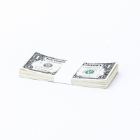 White No Denomination Currency Band