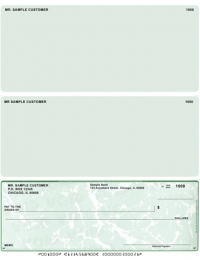 Green Marble Bottom Laser Checks