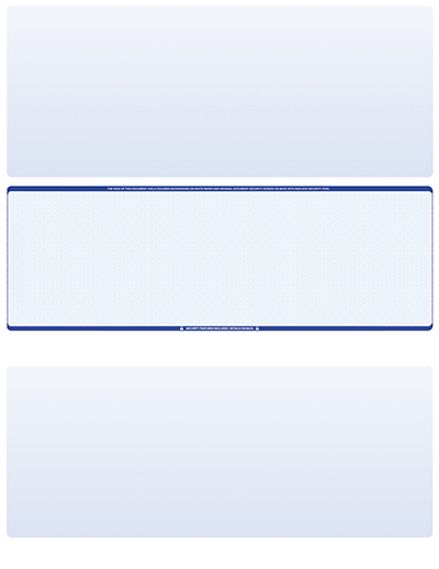Blue Safety Blank Middle Laser Checks