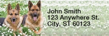 German Shepherd Rectangle Address Labels